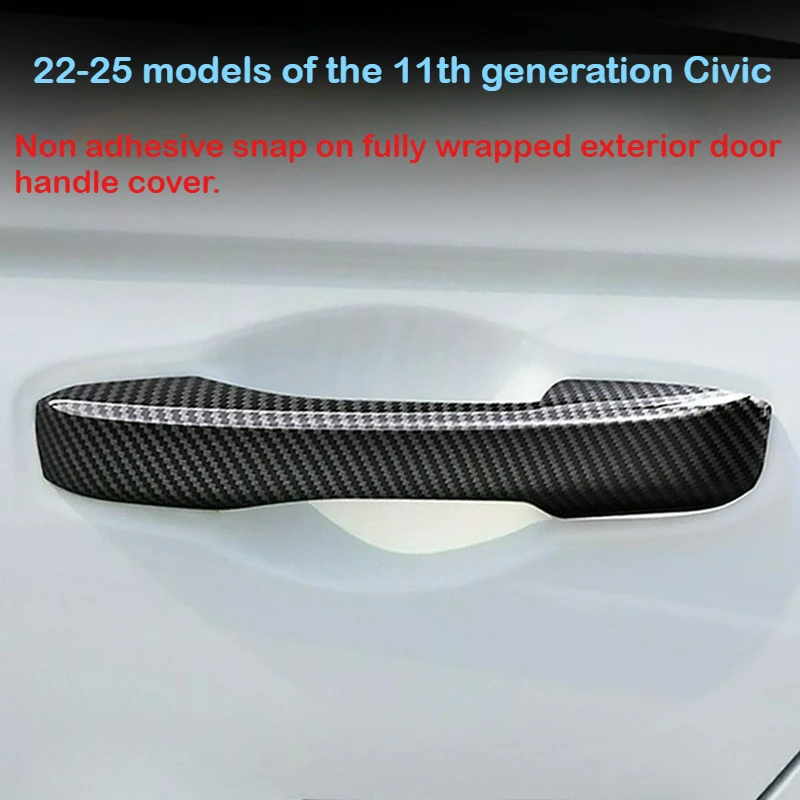 

Suitable for 2022-2025 Honda Eleventh Generation Civic Modified Civic Door Handle Decoration Carbon Fiber Door Handle Protection