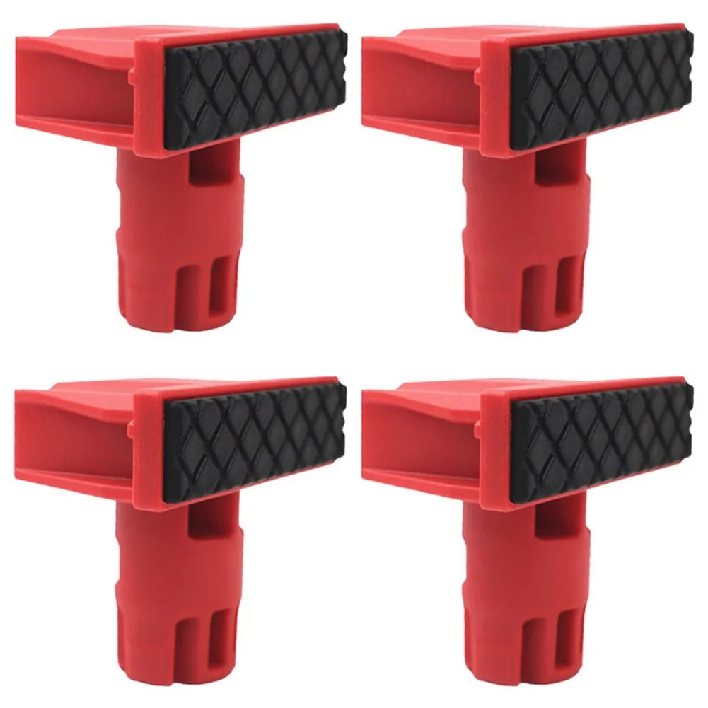 4pcs 20mm Diameter Woodworking Bench Stops Plastics Bench Dogs Workbench Peg Brake Dogs Stopper Workshop Table Limit Block Tools