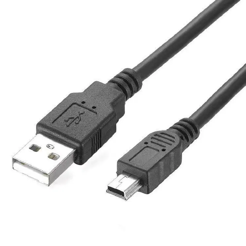 Mini USB 5Pin V3 Data Charging Cable 5P to USB T-Shaped Digital Camera Line USB Public to 5P Public Data Cable for MP3