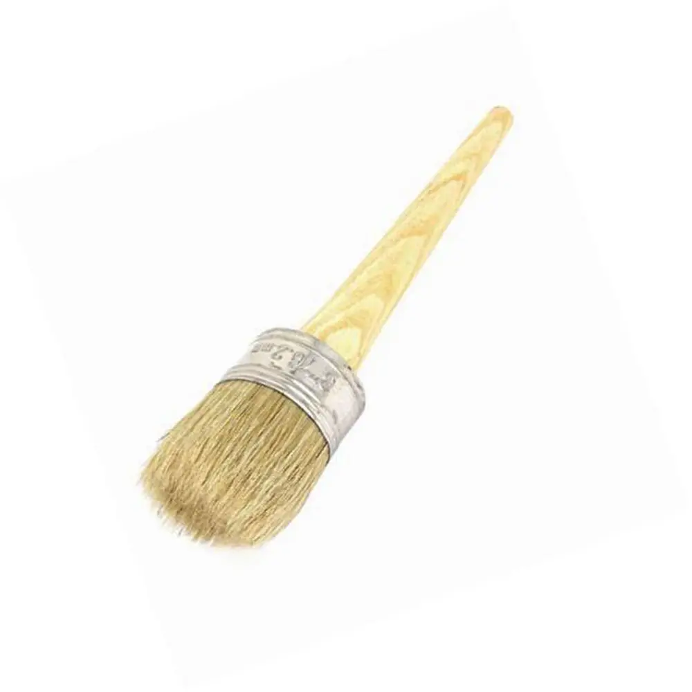 1pcs Artist Brush 185mm Long 20-50mm Round Bristle Paint Brush Tools Chalk Oil Painting Brush Wooden Handle