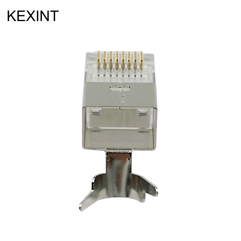 Kexint vergoldete Metalls child Stecker utp rj45 8 p8c cat6a cat7 ftp ez Stecker