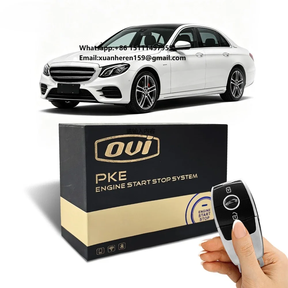 OVI 8900 Plug-and-play Smart Start System Remote Engine Start PKE Keyless Entry for Mercedes-Benz W212 Car Alarm Security System