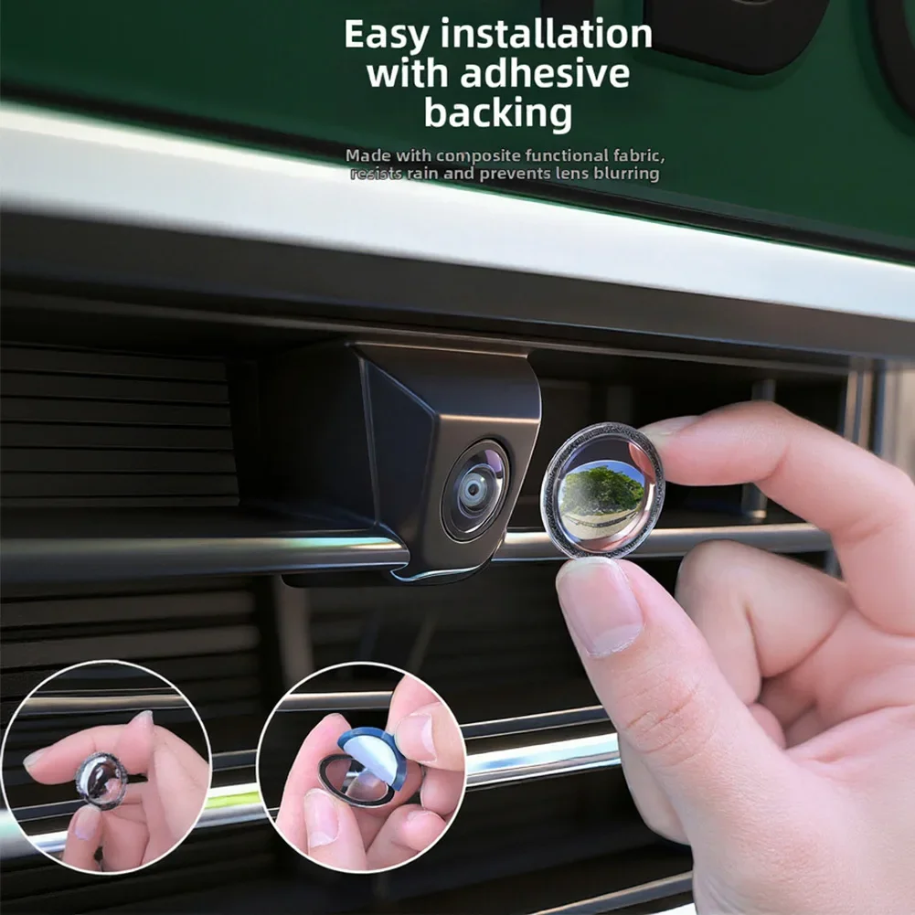 1/2/4pcs Lens Cap Rearview Camera Clear Anti-Rain Protective Cover Car Camera PC Lens Protector For Easy Installation