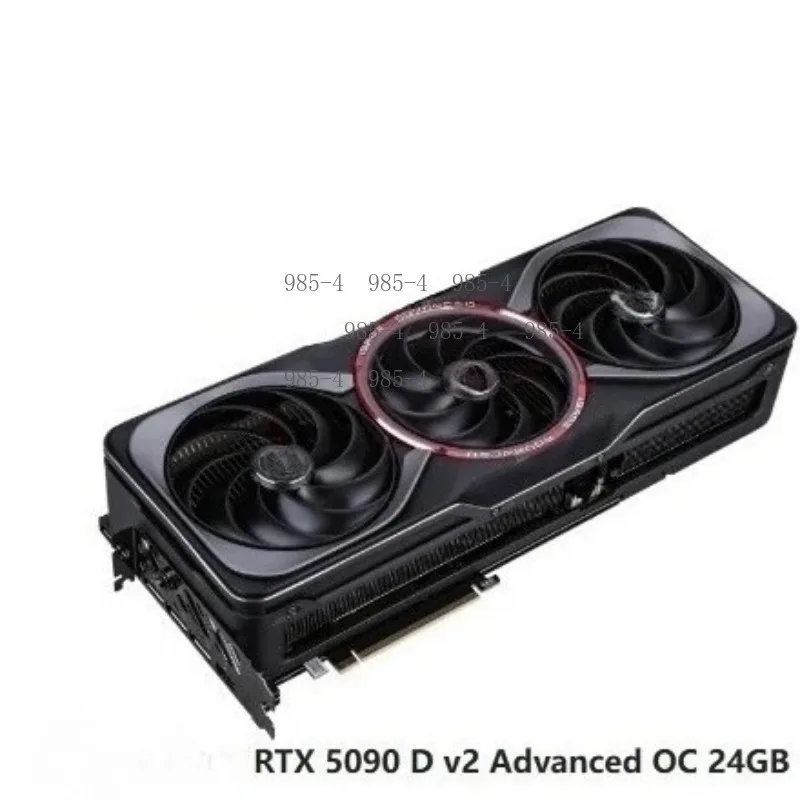 RTX5090 D V2 24G Gaming GPU Black White Overclocked AI Design Graphics Card