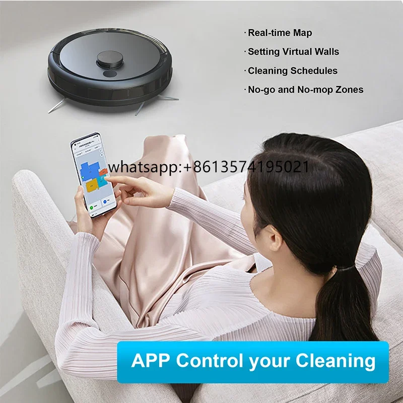 

TSmart Mopping Robot Vacuum Cleaner Wet Mop Automatic Robot Vacuum Cleaner