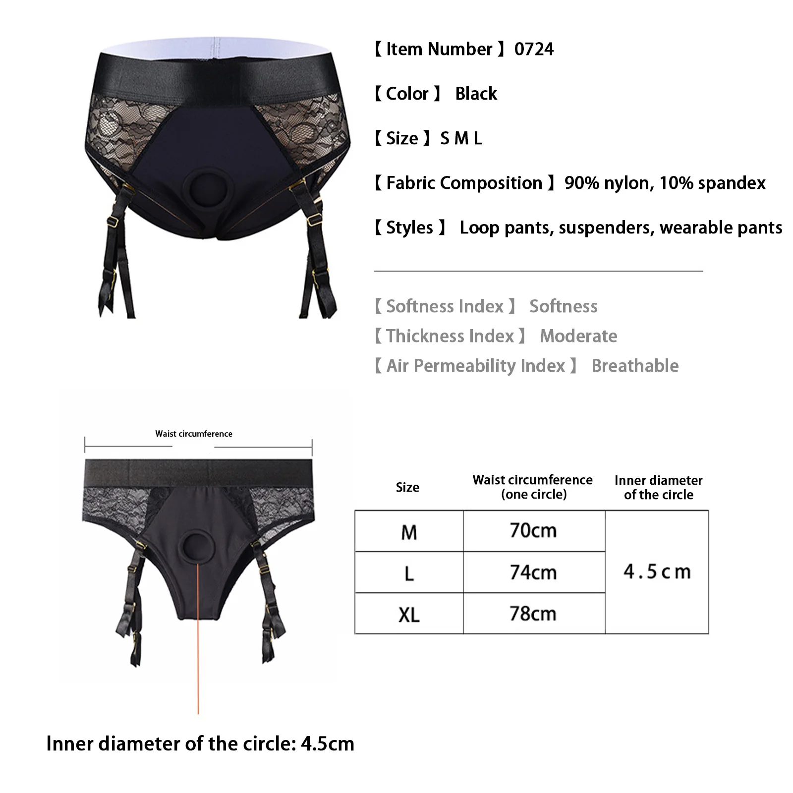 ملابس داخلية نسائية مثيرة مثليه سراويل داخلية من الدانتيل مع أربطة مفتوحة من الخلف تصميم حلقة القضيب ملابس نوم للمواعدة ولعب الأدوار #6