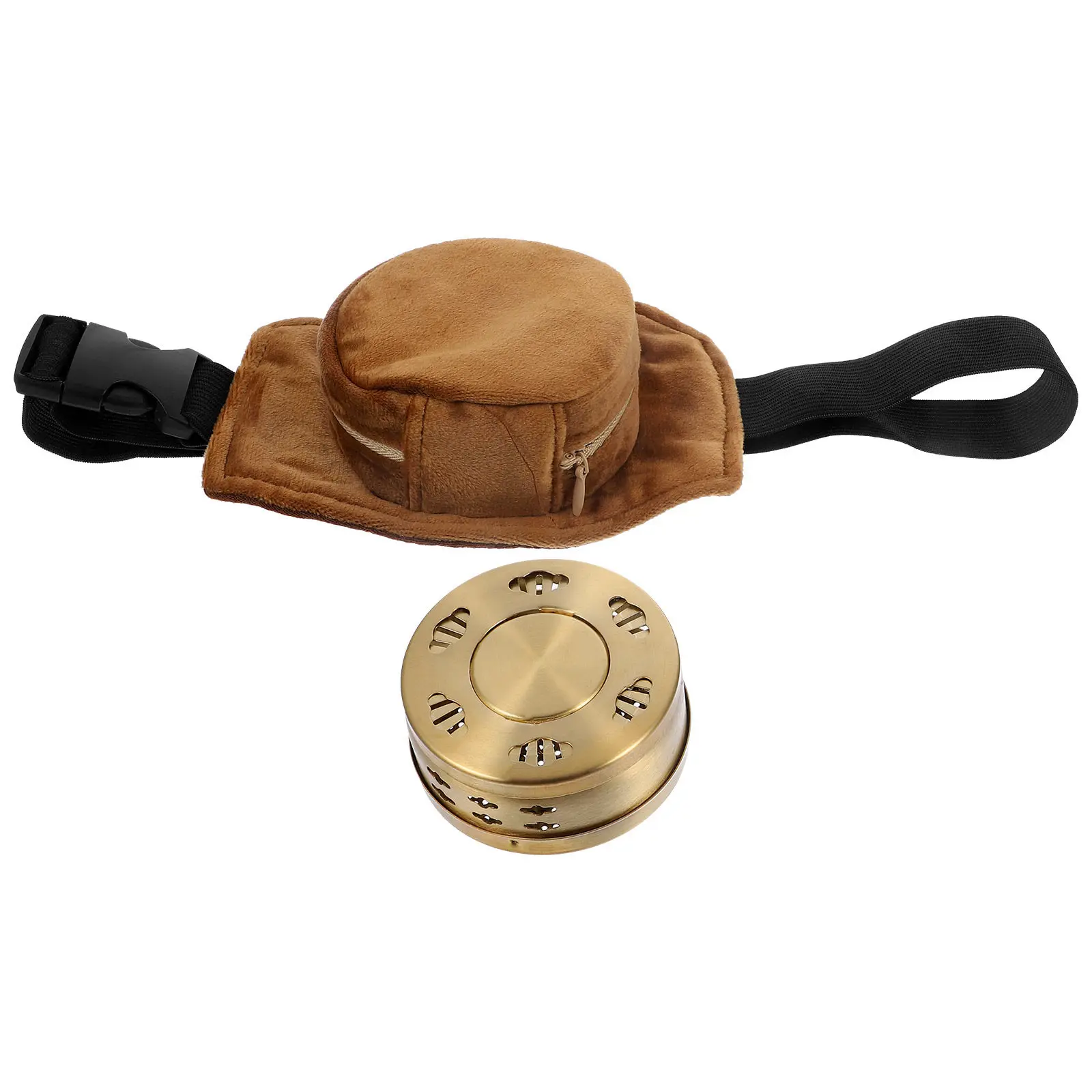 

1Set Copper Moxibustion Box Smokeless Portable Pain Relief Moxa Heater for Home Beauty Salon Arthritis Neck Shoulder Care