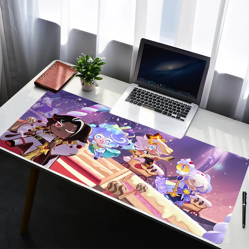 

Mouse Pad Laptop Rubber Extended Desktop Mat Computer Gamer Cookies Run Kingdom HD Mousepad PC Gaming Accessories Keyboard Pad