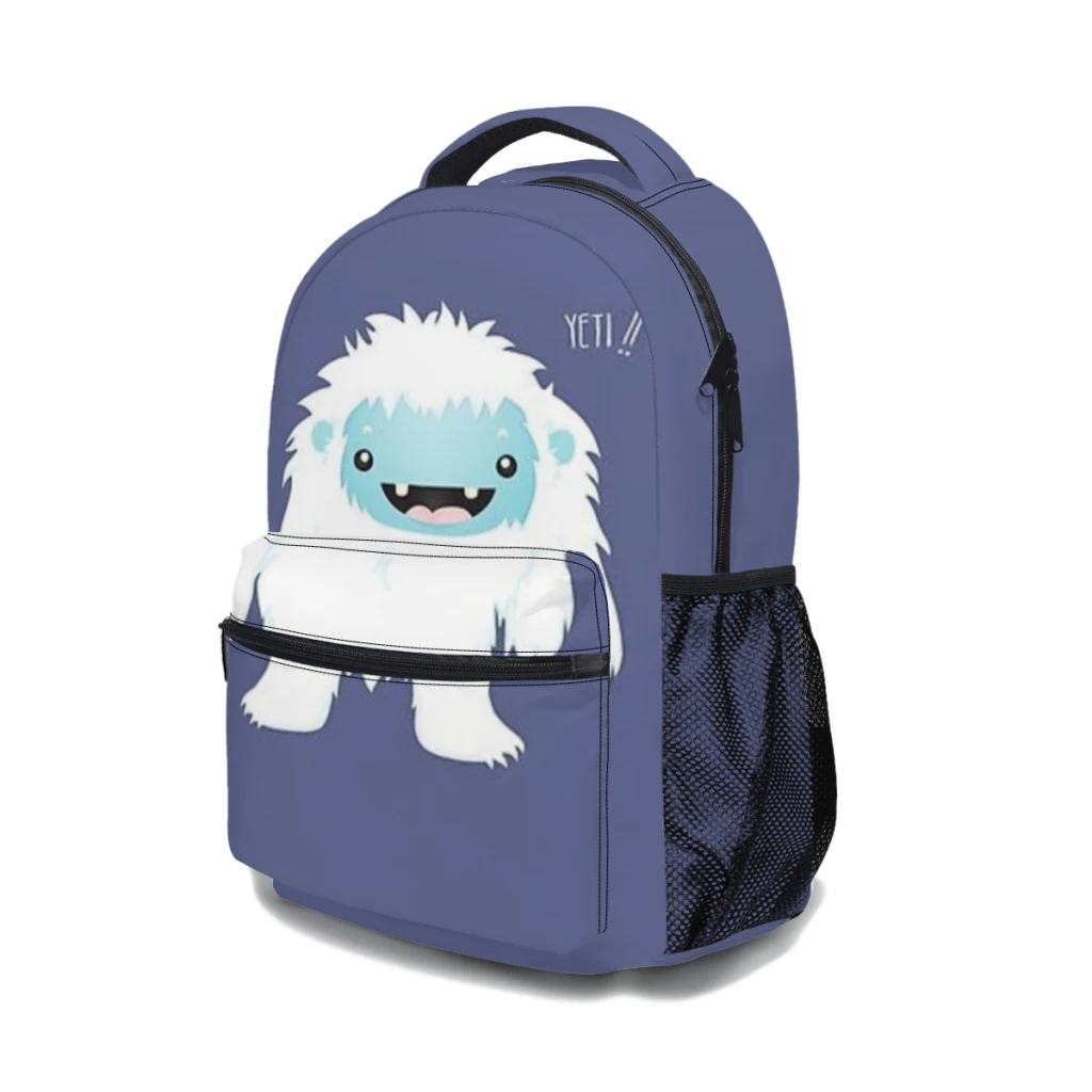 Yeti !! For Girls Large Capacity Student Backpack Cartoon School Backpack  17inch