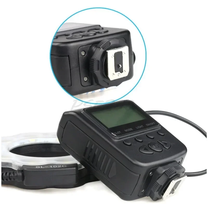 SL-102 Câmera DSLR interna e externa luz de preenchimento ajustável luz intermitente síncrona material à prova d'água