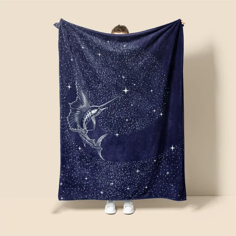 Ozean Wale Home Dekoration Plüsch Überwurf Sofadecke Anime Tiere Tagesdecke Bett flauschige weiche Decken Dekor Plaid Modern