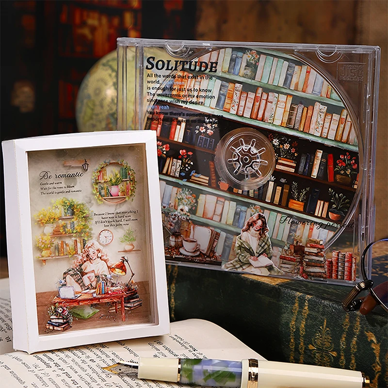 Card Lover 40m*2m 1 Roll [Reading Time Series Together] Read The Theme Of Landscape Creation Handbook Masking Tape PET Material