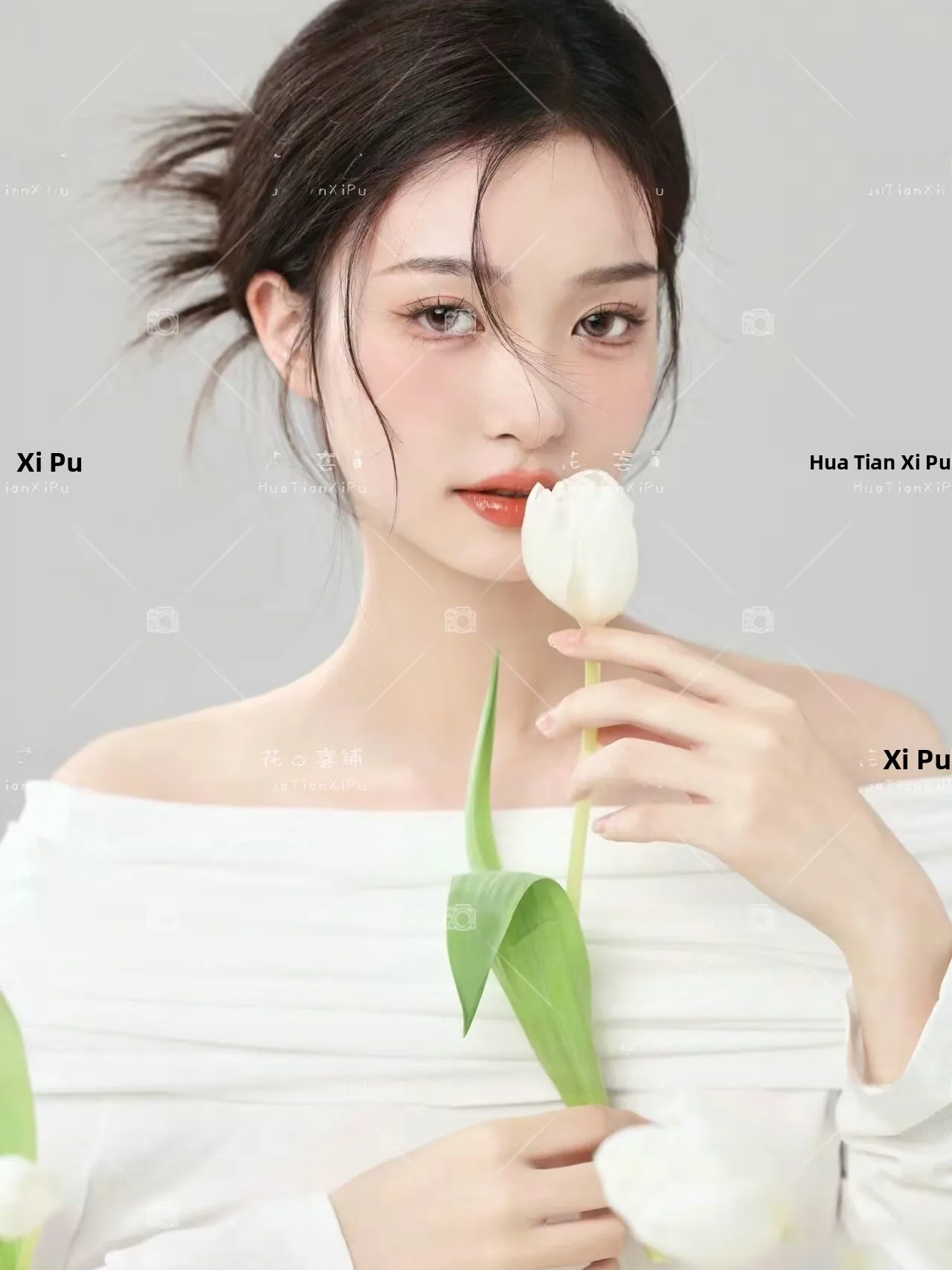 New Arrival Studio Theme Korean Style  Light Oxygen Girl Top Portrait Art Photo Photography Clothing Winter Season Ladie... - view 4
