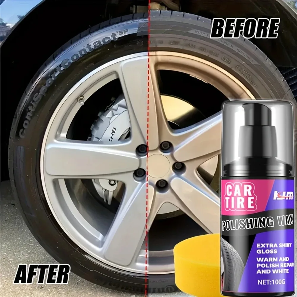 Crema restaurador de plástico y neumáticos negra: evita grietas, restaura el brillo, protección UV para neumáticos de automóviles, bicicletas y motocicletas y pla