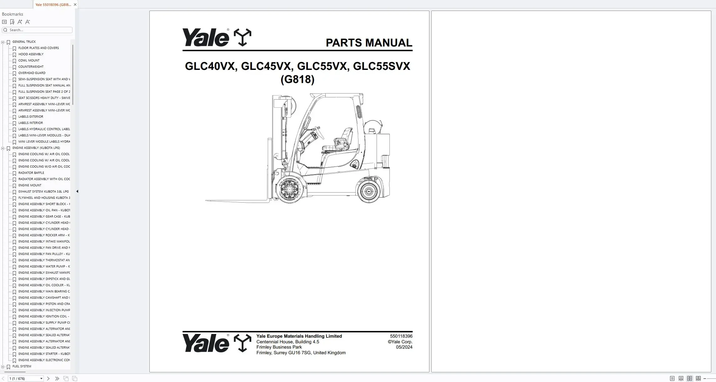 Hyster Yale 2024 Spare Parts Catalog PDF Collection