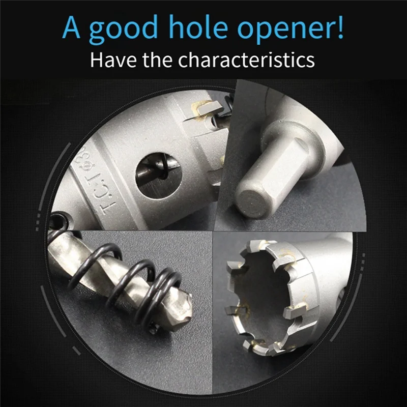 

AEE6-6Pc Stainless Steel Reamer 14-30Mmtct Cemented Carbide Reamer Metal Thick Iron Plate Aluminum Alloy Reaming Set