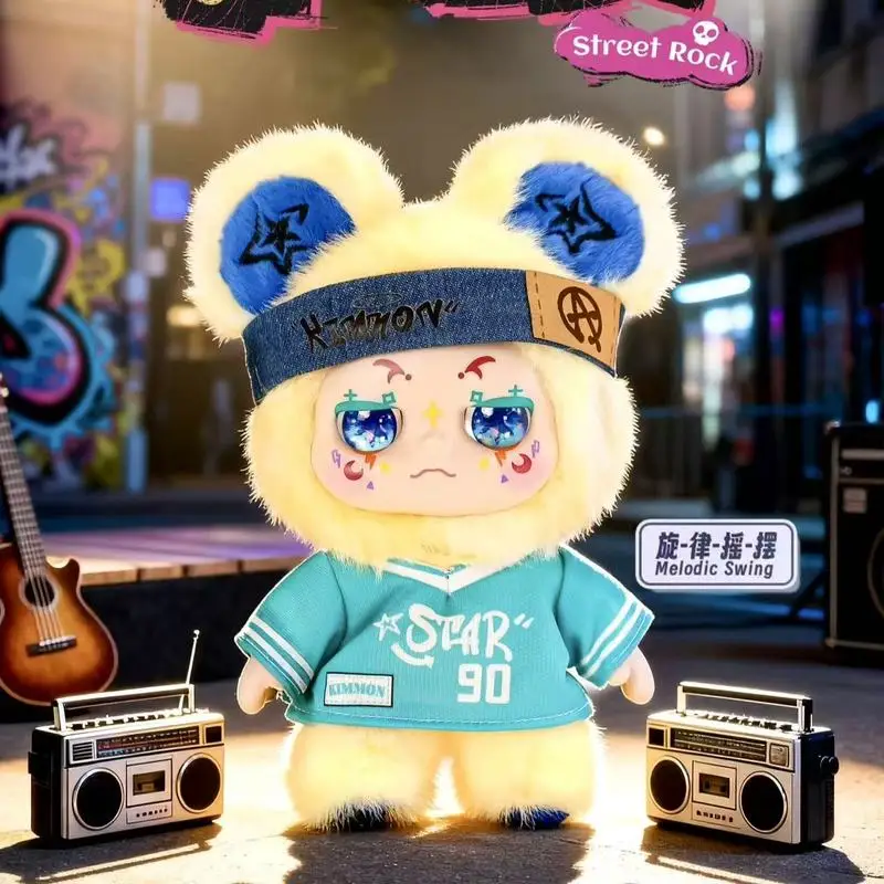 Nouveau véritable Kimmon Street Rock série boîte aveugle Kawaii vinyle en peluche poupée sac pendentif décor ornement jouet à la mode filles enfants cadeau