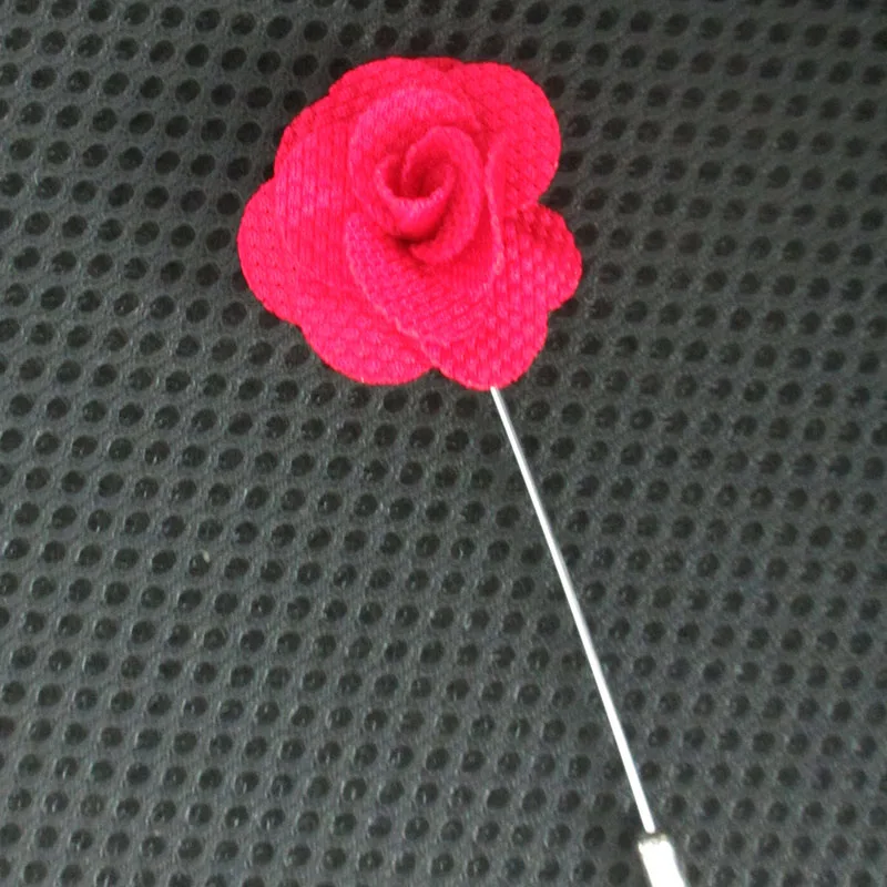 Broche florale faite à la main pour hommes et femmes, pour costume de mariage, chemise, col de Corsage, épingle à revers Rose, accessoire de bijoux en cadeau
