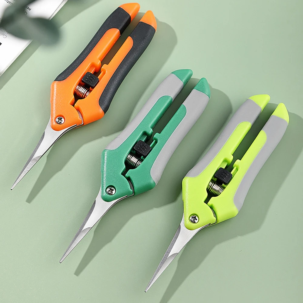 7 Inch Garden Pruning Shears Multi Function Fruit Picking Flower Branch Scissors Hand Pruner for Plant Trimming