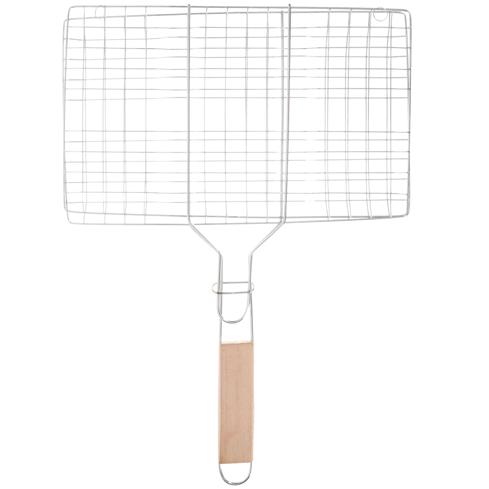 

Fish Grill Basket Barbecue Grilling Rack Heavy Duty Iron Mesh For Camping Bbq Meat Vegetable Steak Shrimp Tool