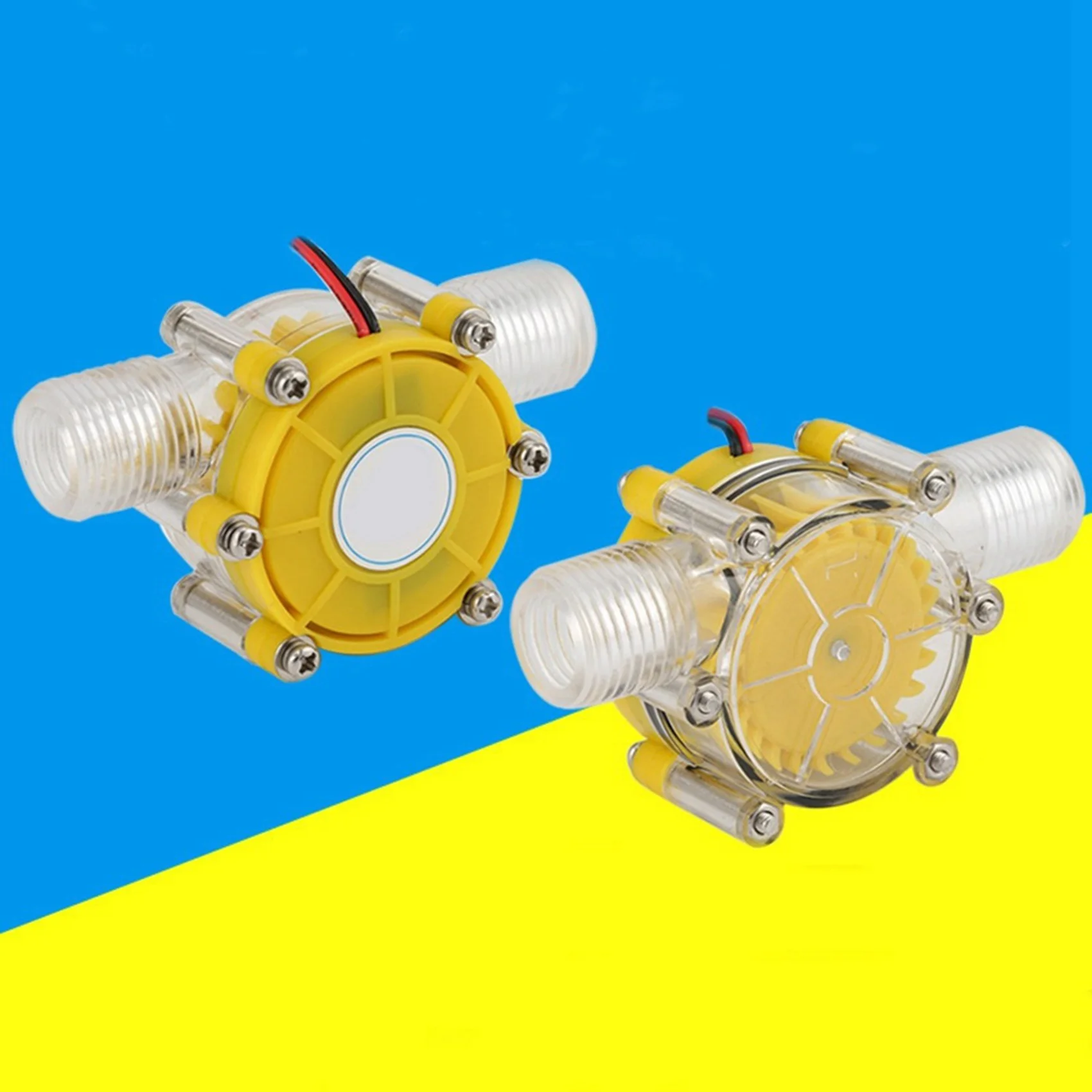 2X 10W Water Flow Pump Mini Hydro Generator Turbine Flow Hydraulic Conversion 80V New