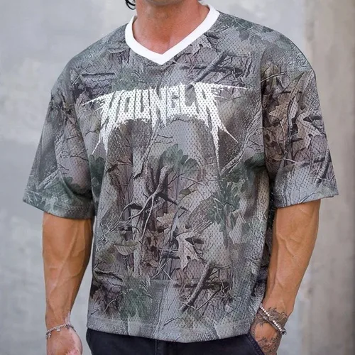 2025 NUEVAS camisetas de fitness para hombres, ropa deportiva, camiseta, medias, entrenamiento de alta elasticidad, ropa de fitness de manga corta para hombre