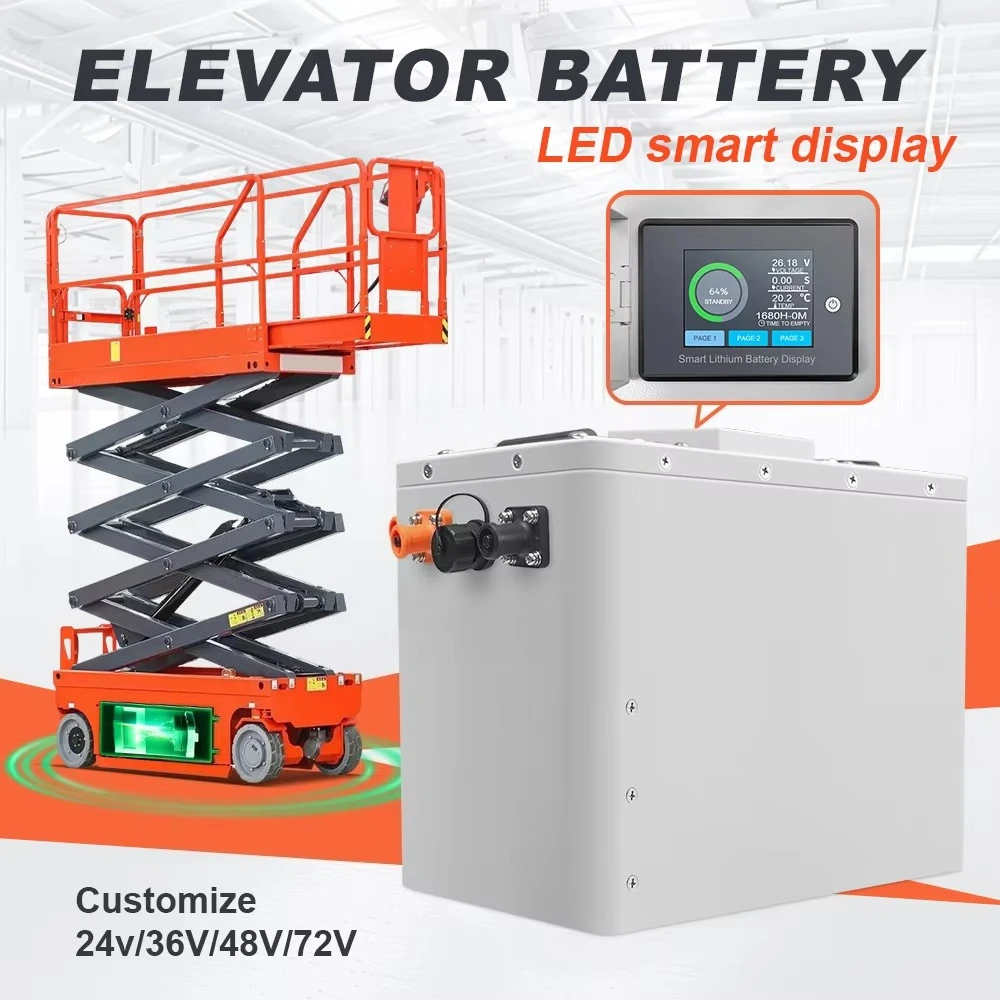 UK EU US CA OEM 24V 36V 48V 72V 80V Li-ion Battery 200Ah 300Ah 400Ah for Electric Logistic Forklift Scissor Lift LifePo4 Battery