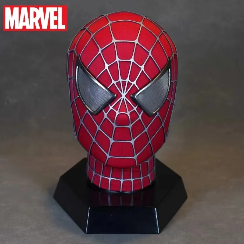 

hot Marvel First Spider Man Mask Toby Maguire'S First Generation Headset Movie Restoration Handmade Halloween Cosplay Xmas Gifts