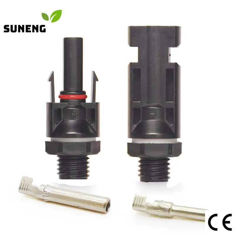 1 Pair Solar Panel Mouted Connector M12 Thread  Solar Male Female Connectors for Inverter DC Combiner Box Installation