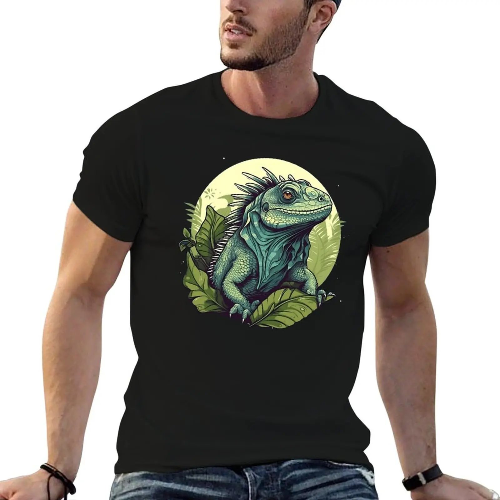 

Cute Adorable Iguana In Nature T-Shirt man tshirt man t shirt designer T-Shirt