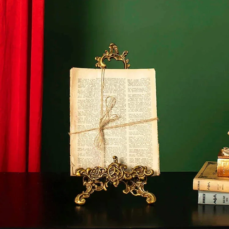Brass Easel Display Stands for Art Deco, Paintings, Pictures, Decorative Plates, Wedding Signs, Home Decor Pictures Stand