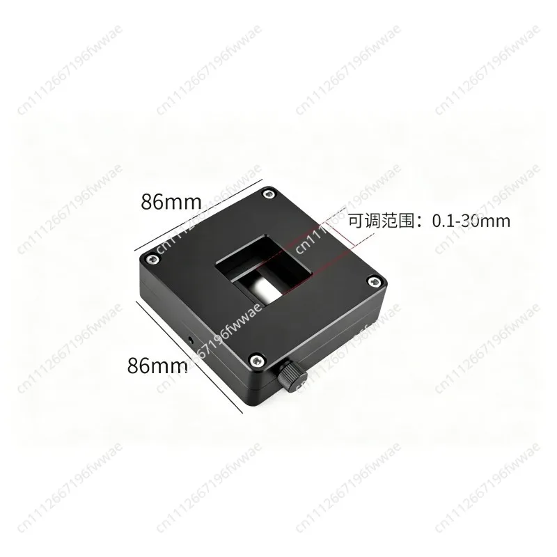 Adjustable slit four open slit blade light blocking device square light spot regulator luminous flux control