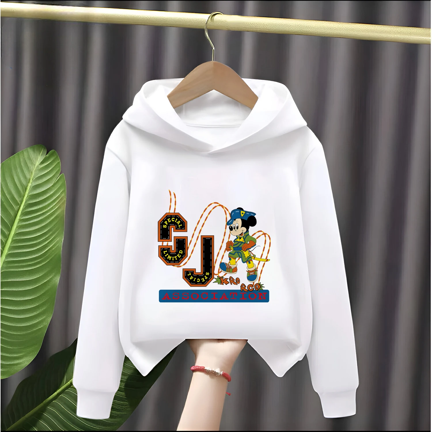 Disney Kinder-Winter-Kapuzenpullover, mit Fleece gefüttert, verdicktes Cartoon-Design, warmes Oberteil