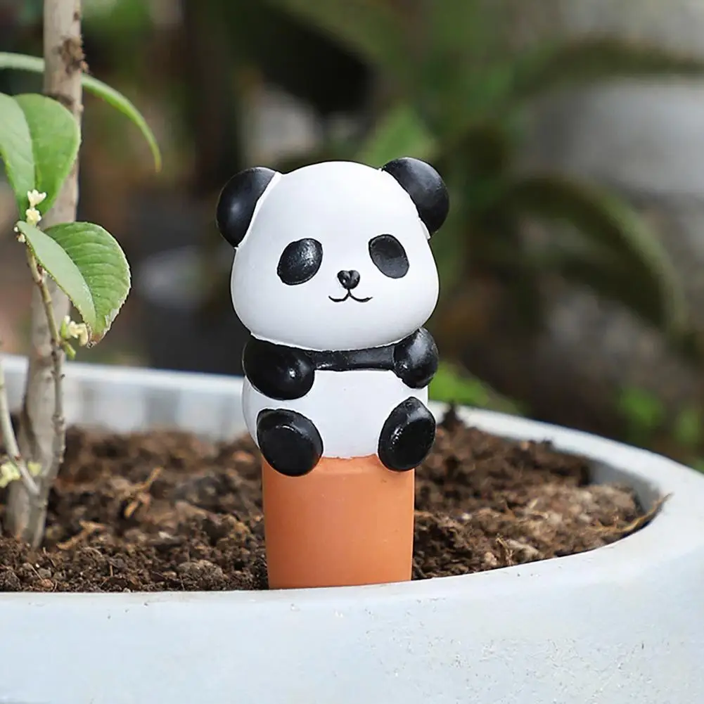 4 Pcs Set Plant Watering Spikes Cute Animal Self Watering Stakes Automatic Slow Release Clay Watering Tool view 4
