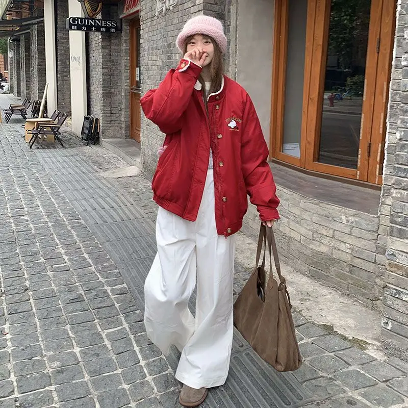 

Куртка из овечьей шерсти, женская весенняя элегантная зимняя клетчатая куртка с круглым вырезом, флисовая демисезонная куртка на пуговицах с воротником-стойкой, лыжная женская куртка