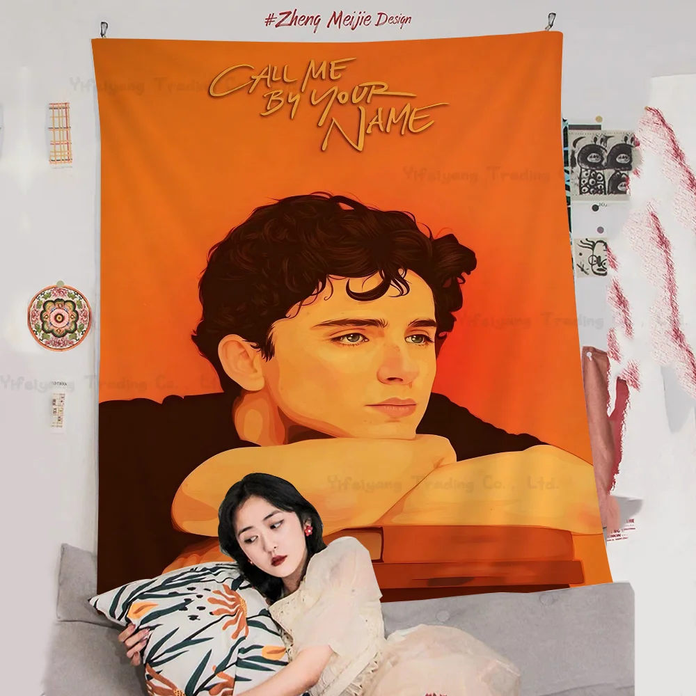 

Call Me By Your Name DIY Wall Tapestry Hippie Flower Wall Carpets Dorm Decor Wall Art Decor