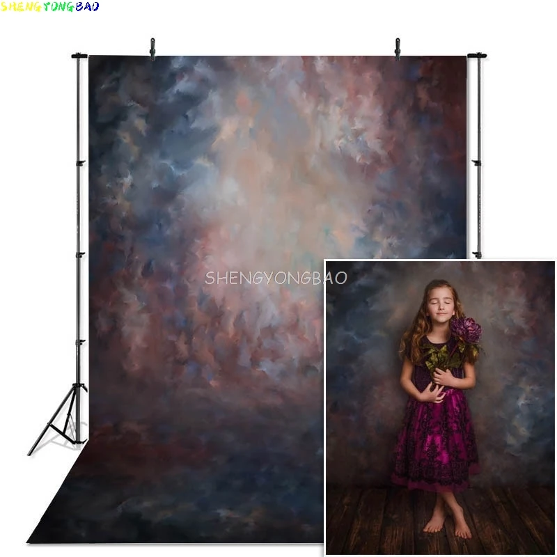 Vintage Abstract Gradient Background Birthday Party Pregnant Retro Portrait Family Photography Backdrop RO-45