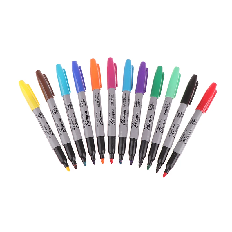 6/12pcs Microblading Erasable Skin Marker Pen Tattoo Sketch Transfer For Body Art Makeup Accessories Office Study Supply