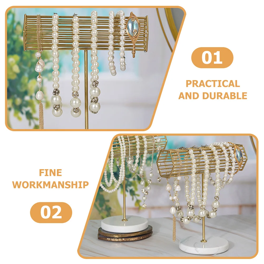 

Elegant Jewelry Display Stand Watch Bracelet Organizer Rack Metal Holder for Home Store Countertops Bangle Rack