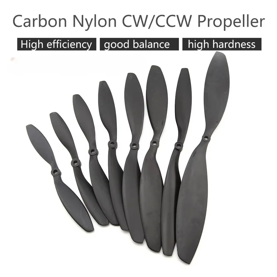 

Gemfan Carbon Nylon 2-Blade Propeller (CW+CCW) - 7038 / 8038 / 8045 / 9047 / 1038 / 1045 / 1050 / 1147 / 1245