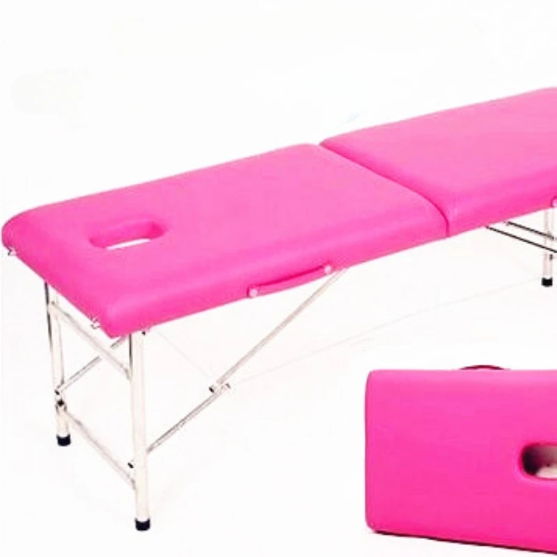Portable Beauty Folding Beauty Bed Spa Tattoo Cosmetic Massage Bed Full Body Recliner Lettino Massaggio Salon Furniture WZ50MB