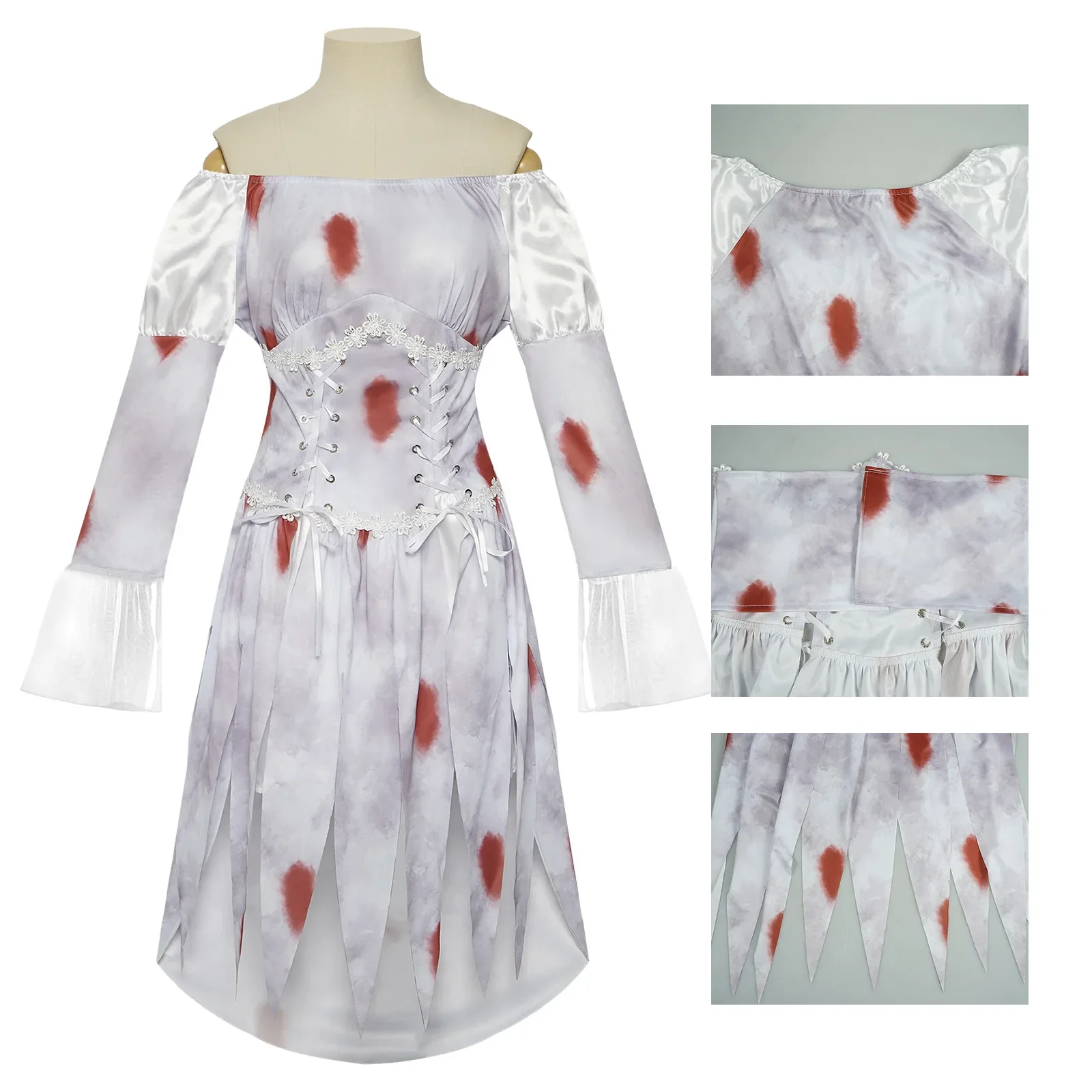 Kleid für weibliche Teufel Cosplay Party Teufel Leiche Braut Kostüme Halloween Frauen beängstigend Vampir Spiel Uniform Kleidung Hexen kleid