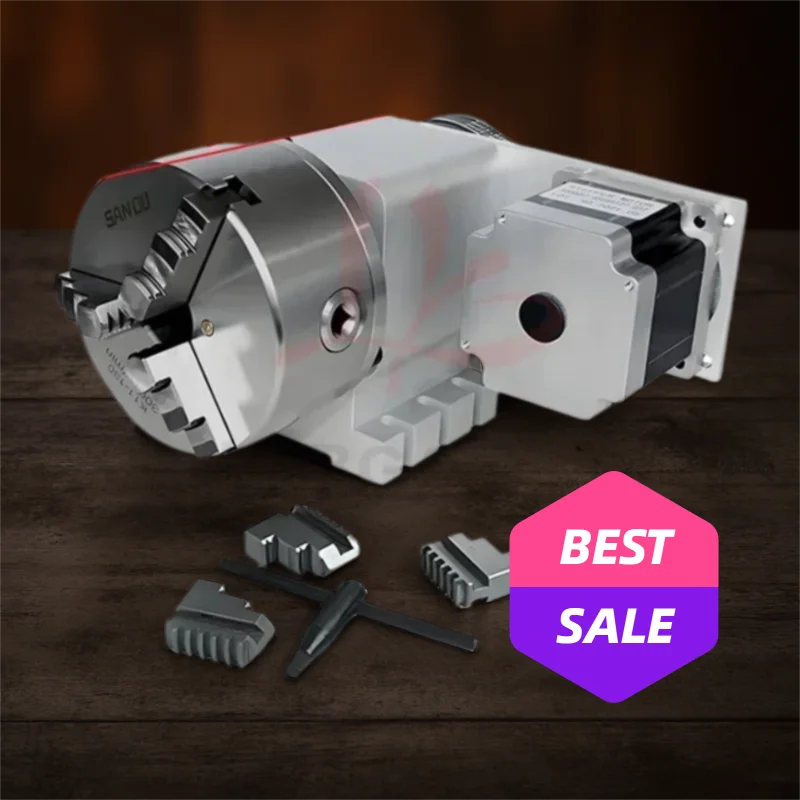 

Поворотная ось (4-я ось) A-типа, 86 мм, двигатель Nema34, 5M-H100-4-130, для фрезерного станка с ЧПУ LY, патрон 130 мм, 3-х и 4-х захватный, полый вал Φ30 мм