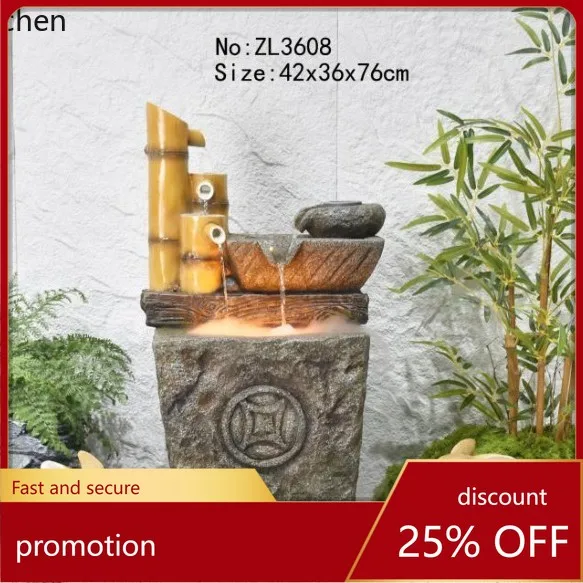 

YFY chinese rockery flowing water balcony courtyard fountain layout indoor and outdoor staircase landscape decoration