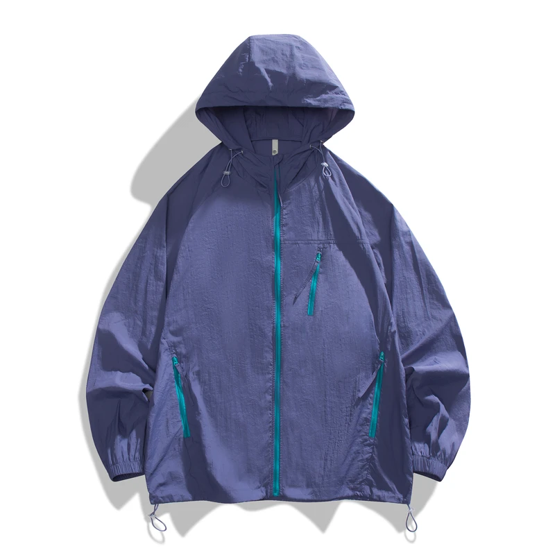 

Women's Summer Lightweight Loose Breathable Sports and Leisure Sunscreen Jacket Couple's Outdoor UV Resistant Skin Clothing