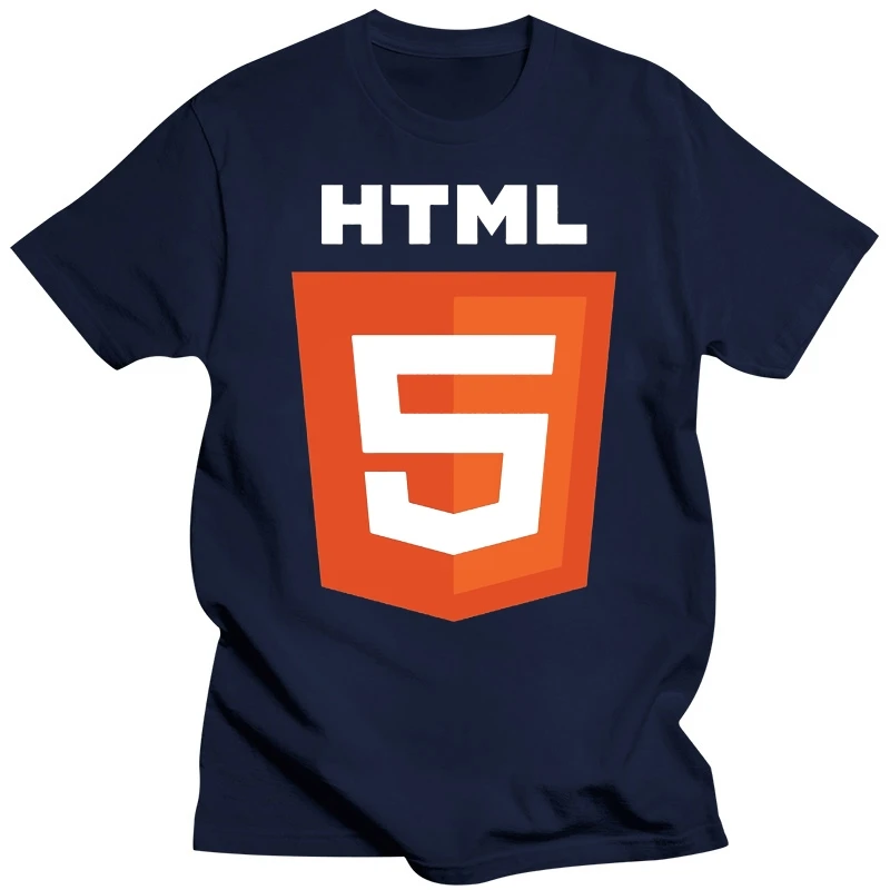 HTML 5 Shir - HTML Hypertext Markup Language Logo  men T-shirt