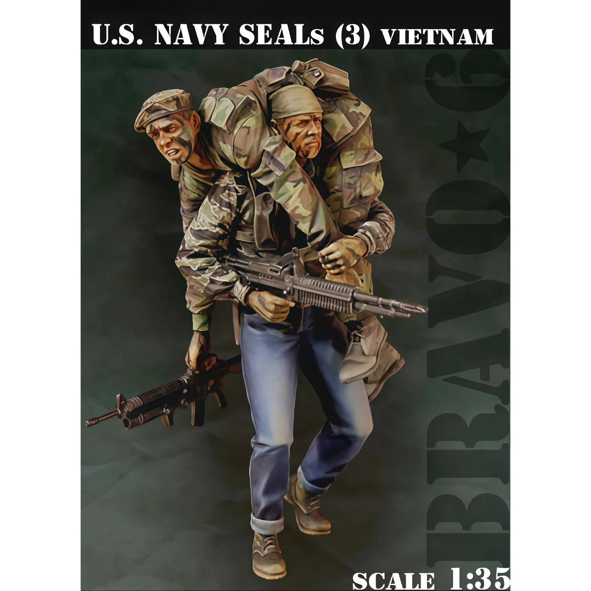 

Комплект неокрашенной модели из смолы 1/35, военная тема, US SEAL в разобранном и неокрашенном виде GK, 1606R