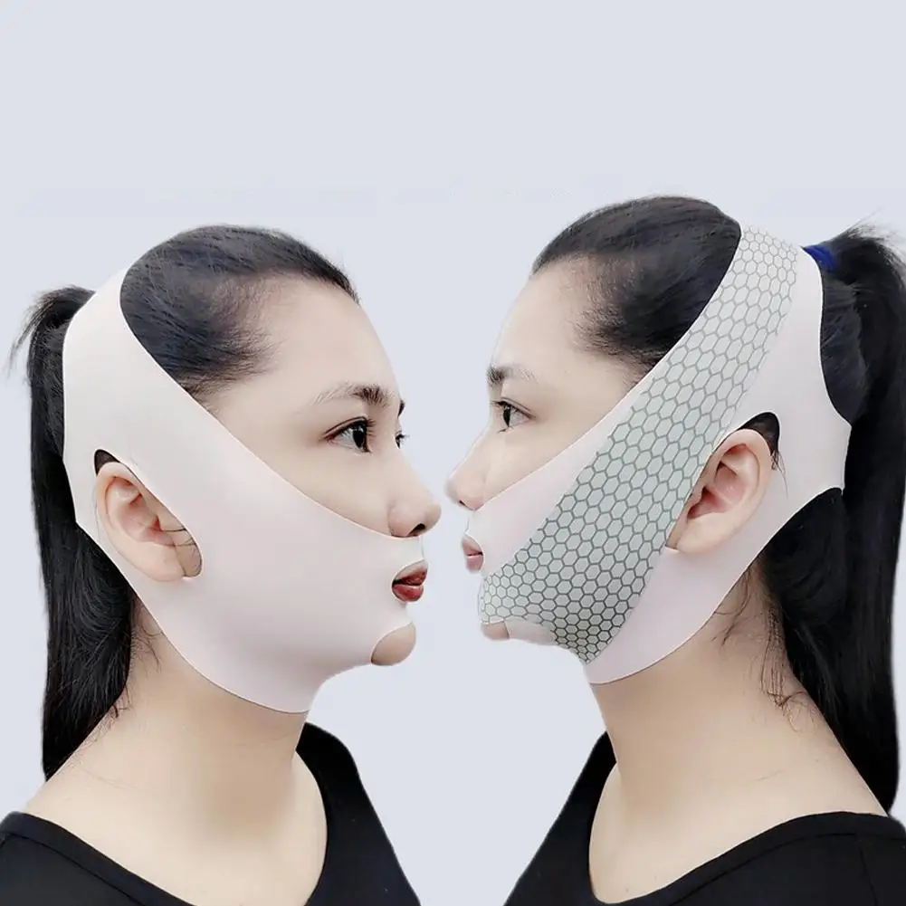 V Linha Rosto Emagrecimento Bandagem, Shaper Rosto, Levantamento Massagem, Anti Strap, Rugas Da Pele, Ferramentas De Queixo, Cinto Redutor, Duplo J2y6