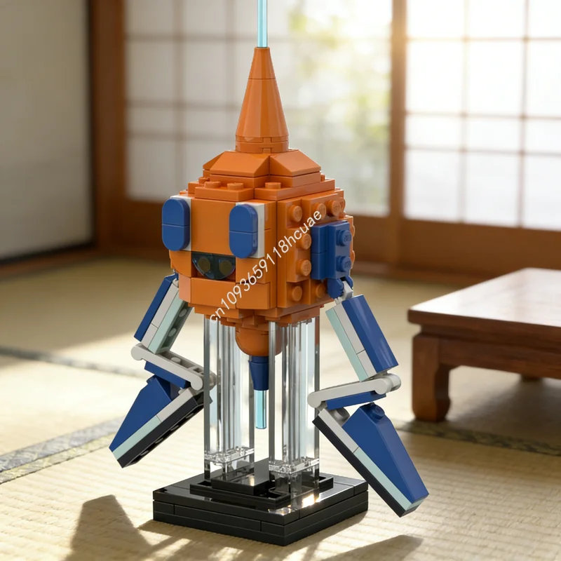 135pcs MOC Rotom Standard Form Pokémon Model Building Blocks Architecture Creative Idea Education Brick Toys Christmas Gift Kids