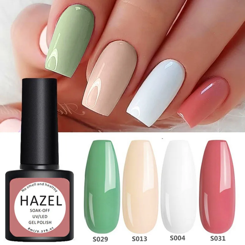 HAZEL UV Gel Polish One Step Gel Lacquer VENALISA Soak off Organic UV LED Nail Gel Varnish Nail Art Salon New Arrival Varnish